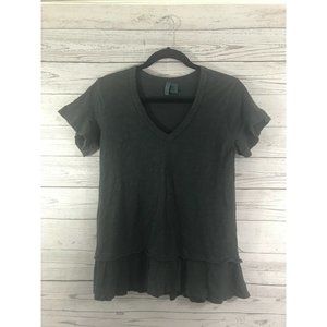 Anthropologie Left Of Center Olive Green V Neck